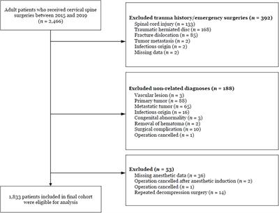 Intraoperative hypotension in non-emergency decompression surgery for cervical spondylosis: The role of chronic arterial hypertension